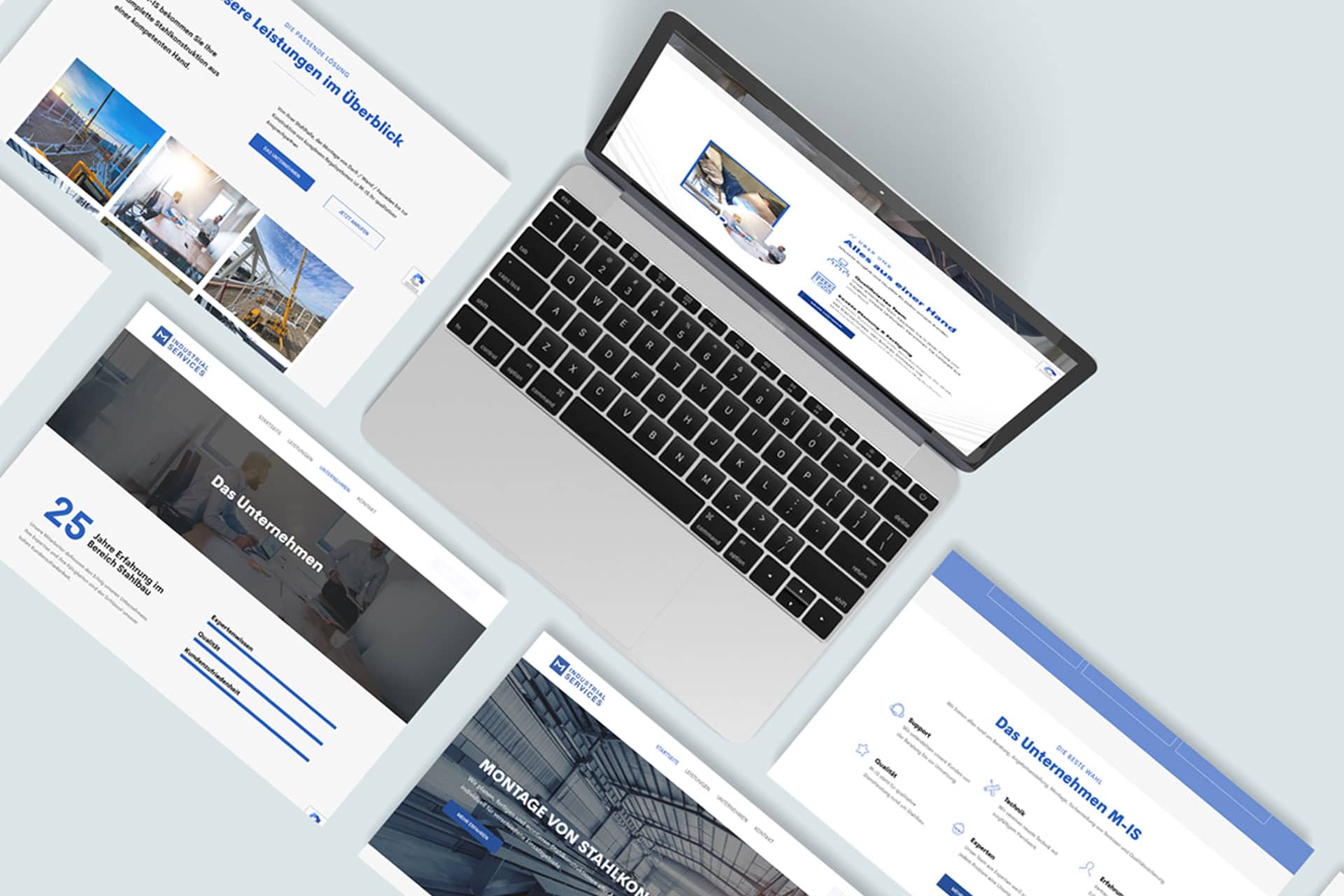 Website der Firma M-Industrial Services